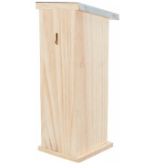 Hôtel à insectes en bois pour abeilles sauvages et guêpes 30 cm
