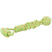 Corde de jeu avec balle tressée pour chien