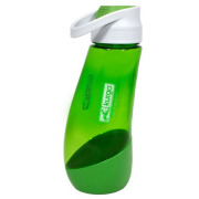 Gourde avec bol intégré verte pour chien