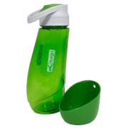 Gourde avec bol intégré verte pour chien