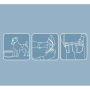 Gamelle de voyage pliable pour chien Zippy Bleu