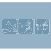 Gamelle de voyage pliable pour chien Zippy Bleu