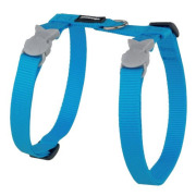 Harnais laisse chat anti fugue turquoise