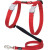 Harnais anti fugue chat laisse Basic Rouge