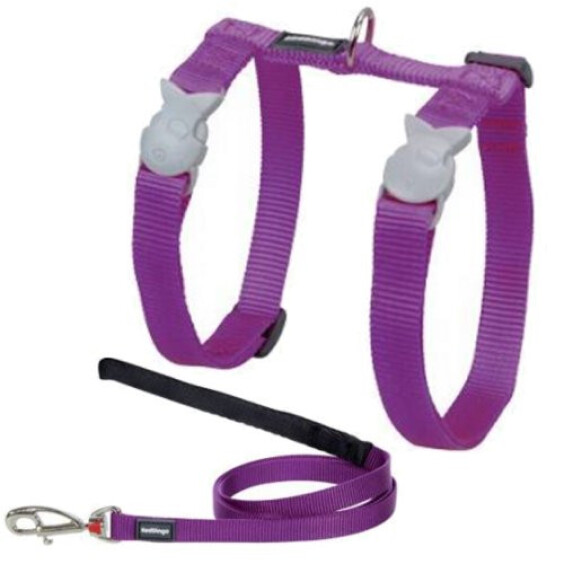 Harnais anti-fugue avec laisse pour chat violet
