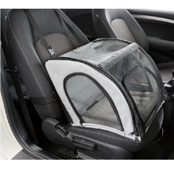 Siège de voiture à double ouverture pour chien 44x40cm