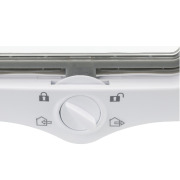 Chatière 4 positions avec tunnel blanche 20x22 cm