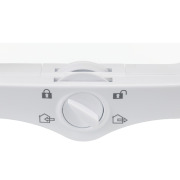 Chatière 4 positions avec tunnel blanche 20x22 cm