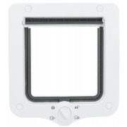 Chatière 4 positions avec tunnel blanche 20x22 cm