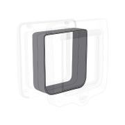 Chatière 4 positions avec tunnel grise 20 x 22 cm