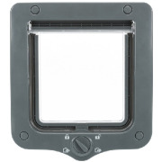 Chatière 4 positions avec tunnel grise 20 x 22 cm