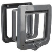 Chatière 4 positions avec tunnel grise 20 x 22 cm