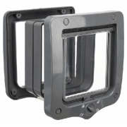 Chatière 4 positions avec tunnel grise 20 x 22 cm