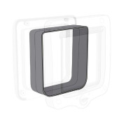 Chatière XXL gros chat 4 positions avec tunnel grise 24 x 28 cm