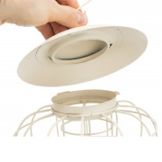 Support en métal poudré 6 boules de graisse pour oiseaux ø 17 cm