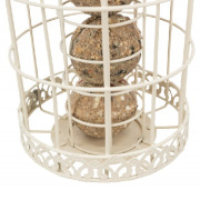 Support en métal poudré 6 boules de graisse pour oiseaux ø 17 cm