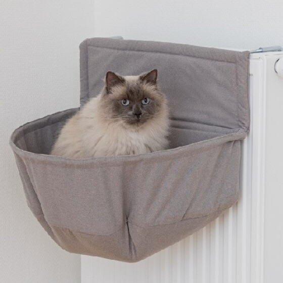 Hamac radiateur pour chat XXL taupe 55x36 cm