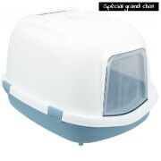 Grand bac de toilette pour chat bleu XXL - Maine Coon