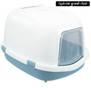 Grand bac de toilette pour chat bleu XXL - Maine Coon