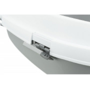 Grand bac à litière pour 2 chats XXL ou Maine Coon gris 71 x 50 cm