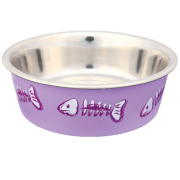 Gamelle Poisson en acier inox pour chat ø12 cm