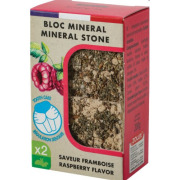 Bloc minéral pour rongeur framboise x2
