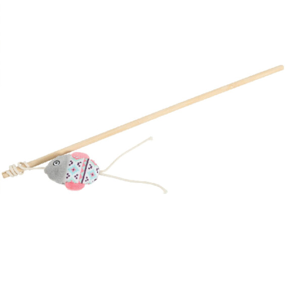 Canne à pêche poisson gris 50 cm