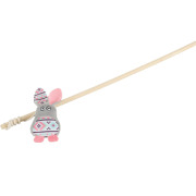 Canne à pêche lapin gris