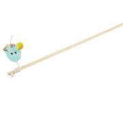 Canne à pêche pour chat souris verte