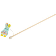 Canne à pêche lapin vert pour chaton 52 cm
