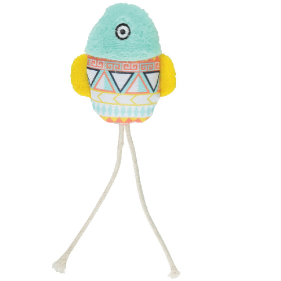 Peluche pour chat Poisson vert