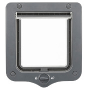 Chatière silencieuse à 2 positions 20x22 cm