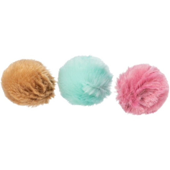 Balle peluche avec herbe à chat 3 cm