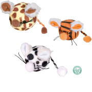 Balle peluche souris à la cataire 4,5 cm