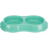 Gamelle double pour chat en plastique 0,2 L