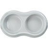 Gamelle double pour chat en plastique 0,2 L