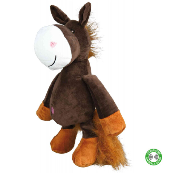 Jouet peluche cheval pour chien 32 cm