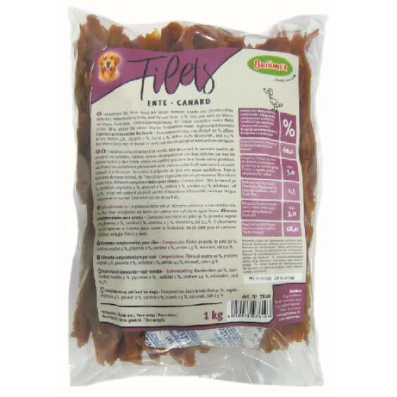 Filets de canard pour chien Bubimex