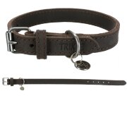 Collier Rustic en cuir gras pour Chien