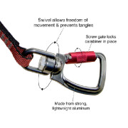 Sangle d'attache de sécurité Swivel pour Chien