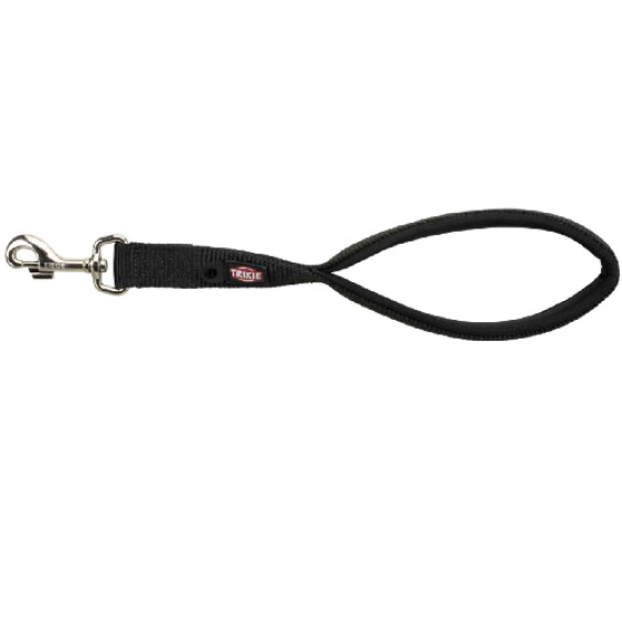 Laisse courte pour chien premium noir 37 cm