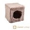 Maison anti-stress pour chat marron 38 x 38 cm