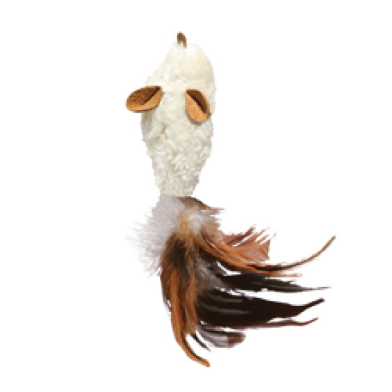 KONG Peluche Refillables Feather Mouse