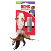 Peluche KONG Refillables Feather Mouse
