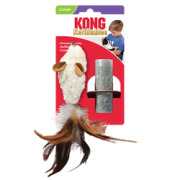 KONG Peluche Refillables Feather Mouse