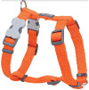 Harnais en H pour chien Os orange