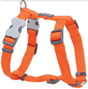 Harnais en H pour chien Os orange