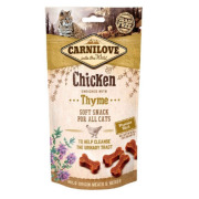 CARNILOVE friandises chat sans céréales snack croustillant poulet & thym 50 g