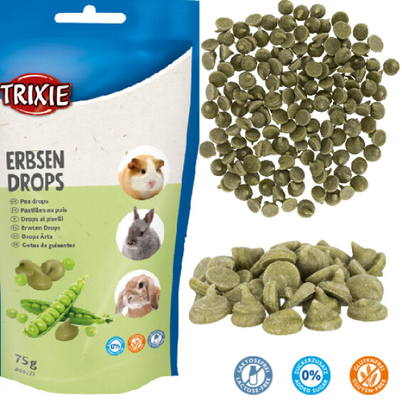 Friandises aux Pois pour Rongeur et Lapin 75 g