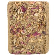 Pierre à ronger aux fleurs pour Rongeur et Lapin